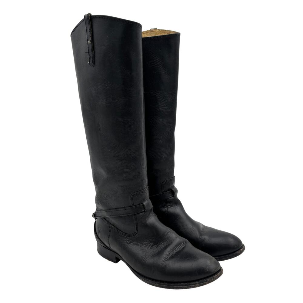 FRYE Lindsay Plate Knee High Riding Boots Women's 6.5B Boho Indie